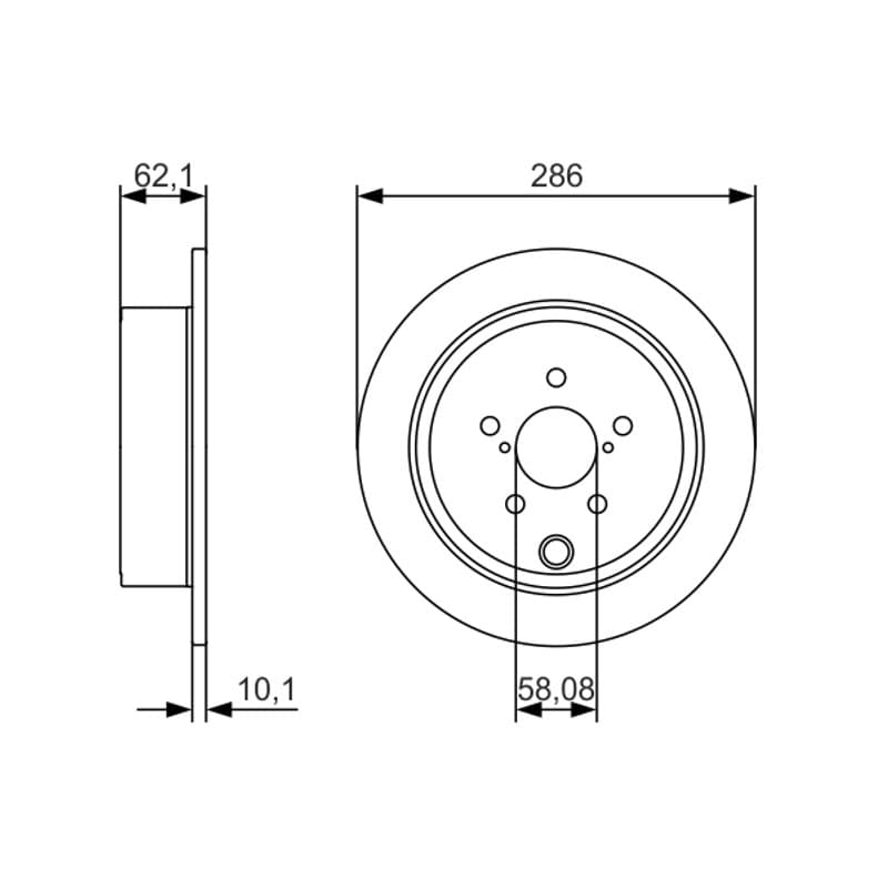 BOSCH 0 986 479 A10 stabdžių diskas