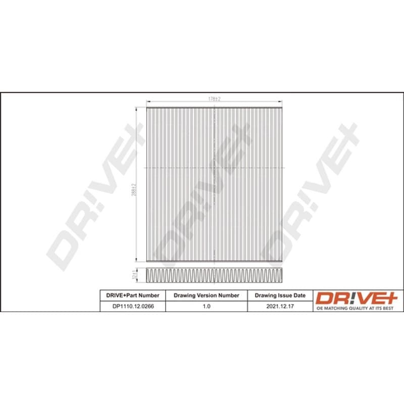 DRVE filtras, salono oras DP1110.12.0266