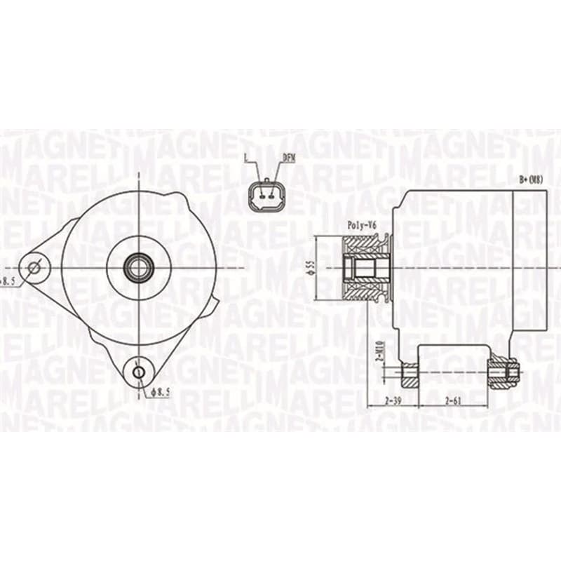 MAGNETIMARELLI kintamosios srovės generatorius 063731762010
