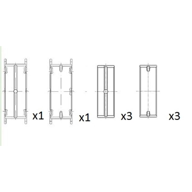 FAIAUTOPARTS pagrindiniai guoliai, alkūninis velenas BM1013-STD