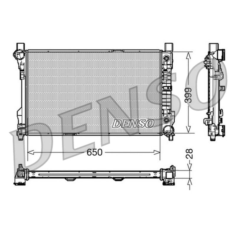 DENSO radiatorius, variklio aušinimas DRM17079