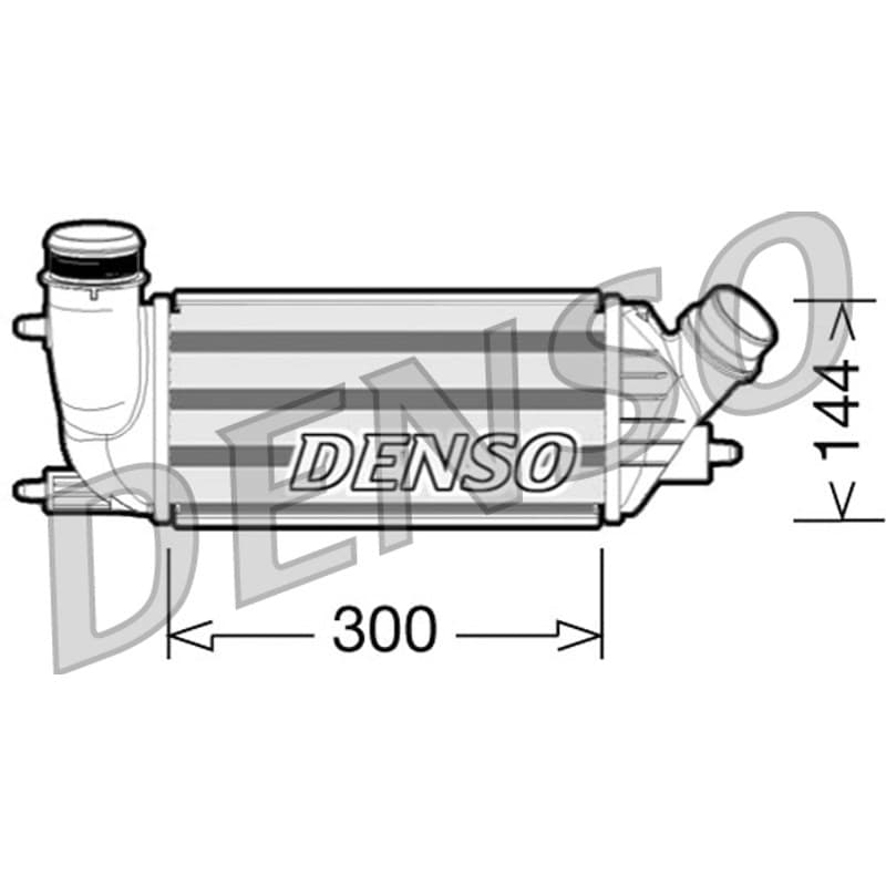 DENSO tarpinis suslėgto oro aušintuvas, kompresorius DIT07001