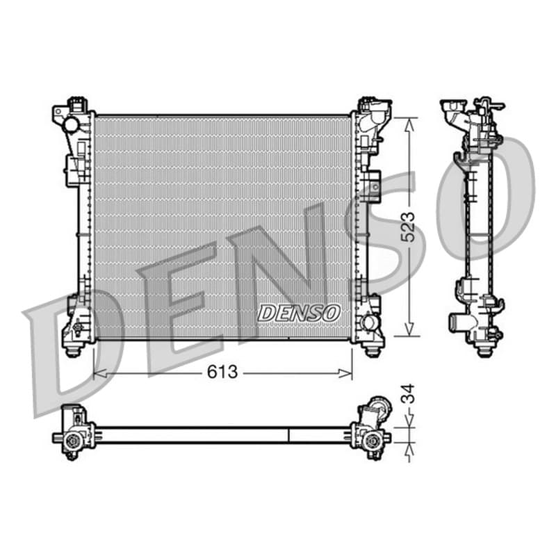 DENSO radiatorius, variklio aušinimas DRM06006