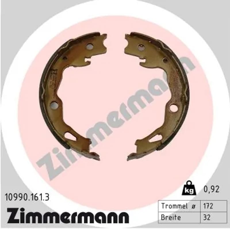 ZIMMERMANN stabdžių trinkelių komplektas 10990.161.3