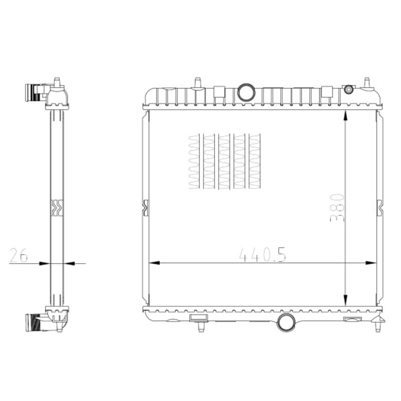 NRF radiatorius, variklio aušinimas 550021