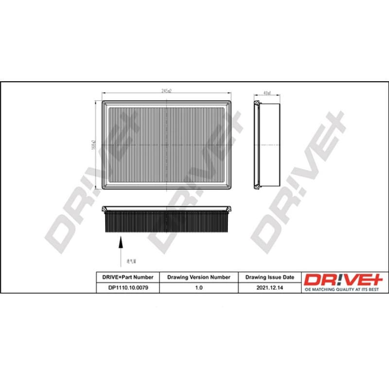 DRVE oro filtras DP1110.10.0079
