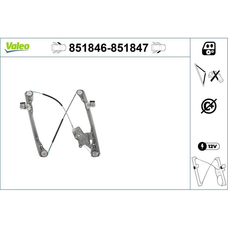 VALEO lango pakėliklis 851846