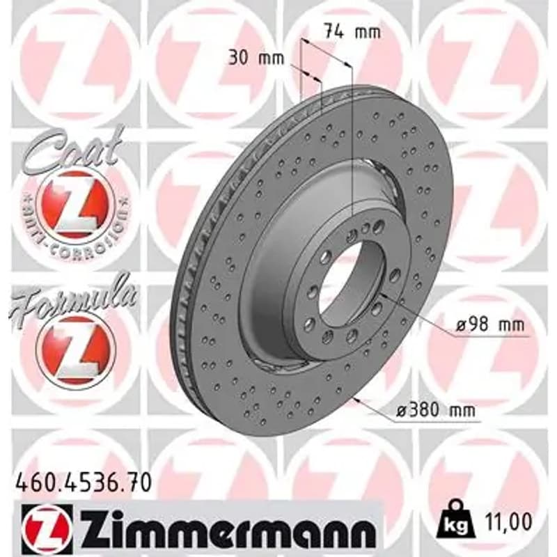 ZIMMERMANN stabdžių diskas 460.4536.70