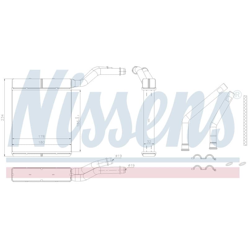 NISSENS šilumokaitis, salono šildymas 71770