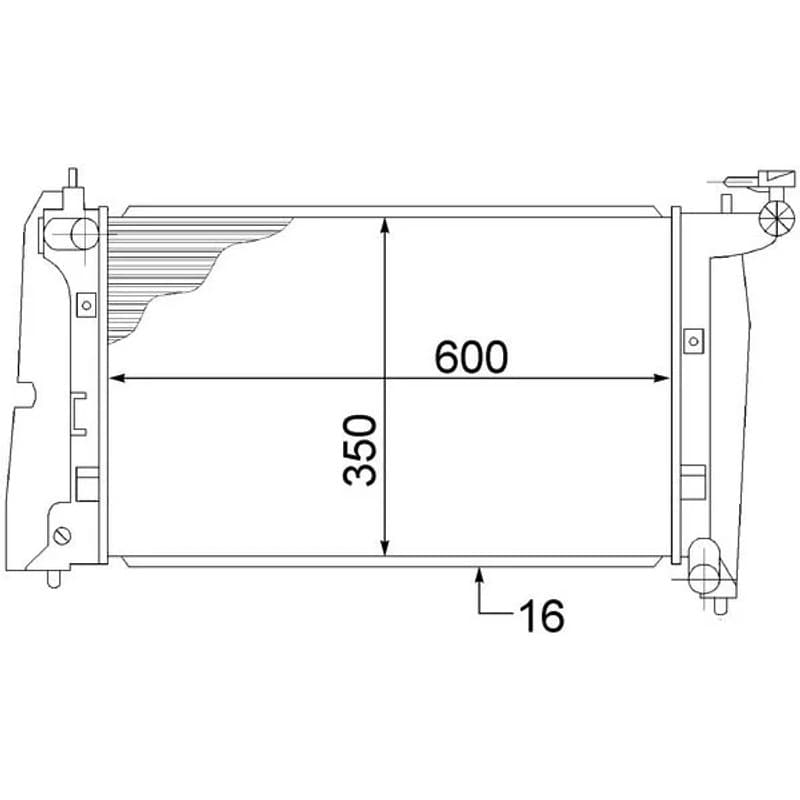 MAHLE CR 1526 000S radiatorius, variklio aušinimas