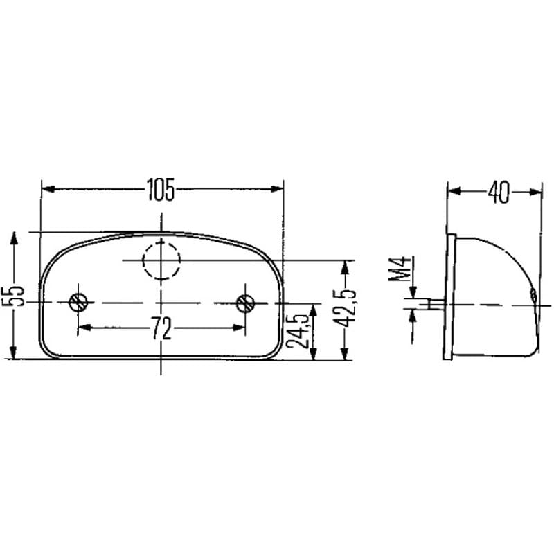 HELLA 2KA 001 386-231 Valstybinio numerio apšvietimas