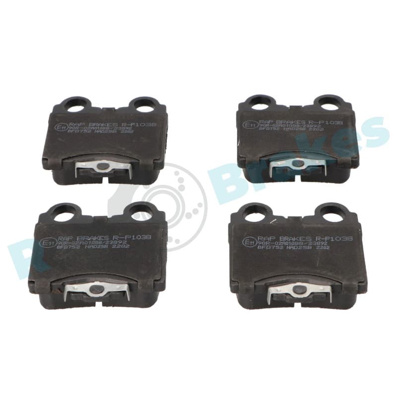 RAPBRAKES stabdžių trinkelių rinkinys, diskinis stabdys R-P1038