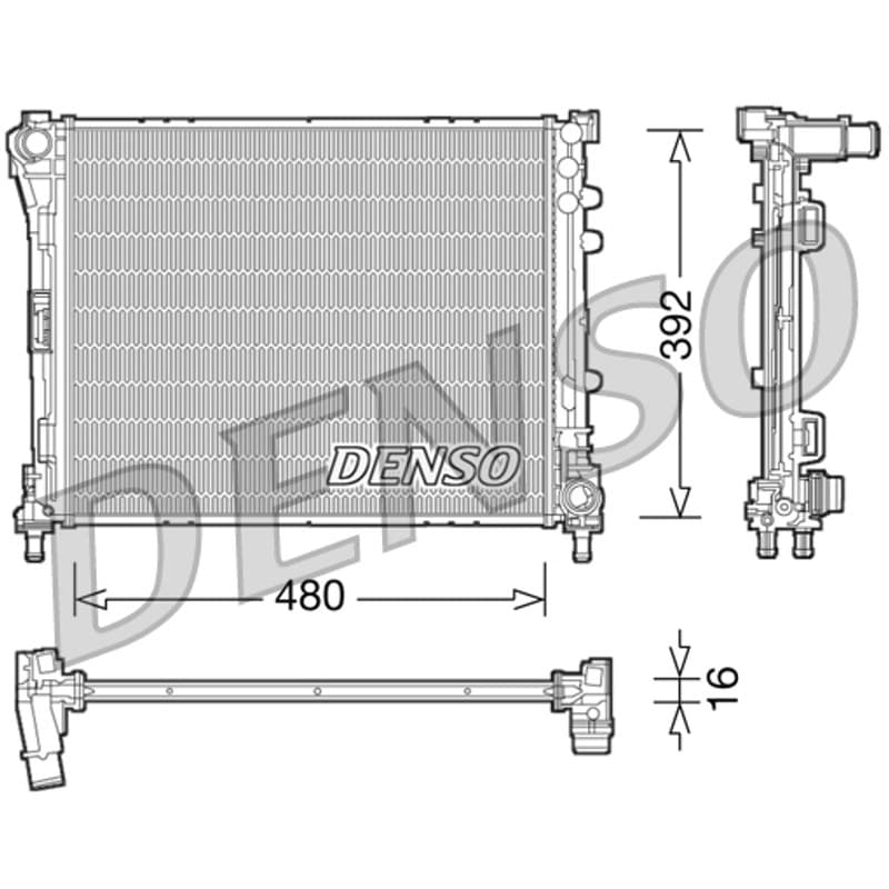 DENSO radiatorius, variklio aušinimas DRM09087