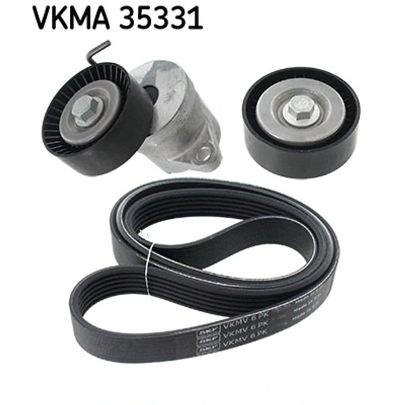 SKF VKMA 35331 V formos rumbuotas diržas, komplektas