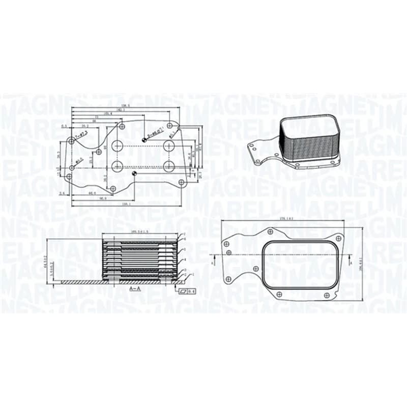 MAGNETIMARELLI alyvos aušintuvas, variklio alyva 350300004400