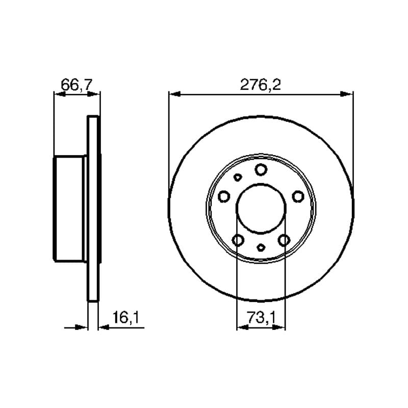 BOSCH 0 986 479 161 stabdžių diskas