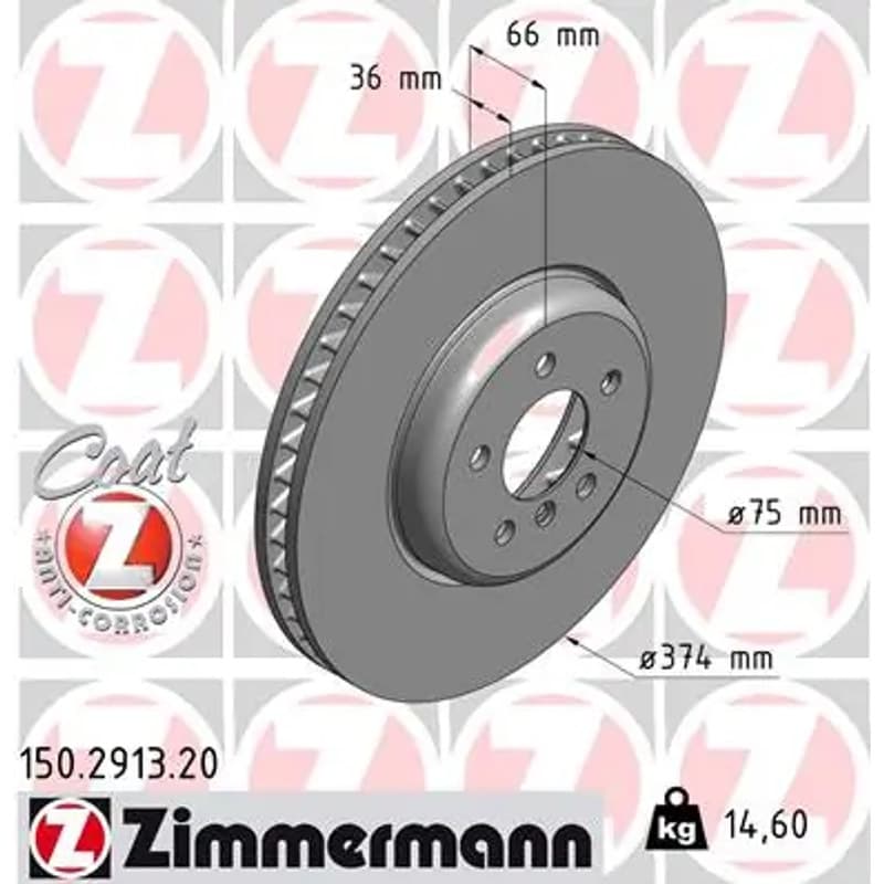 ZIMMERMANN stabdžių diskas 150.2913.20