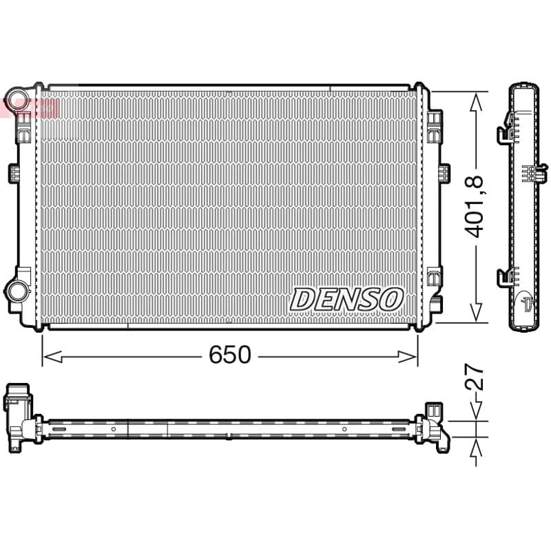 DENSO radiatorius, variklio aušinimas DRM32048