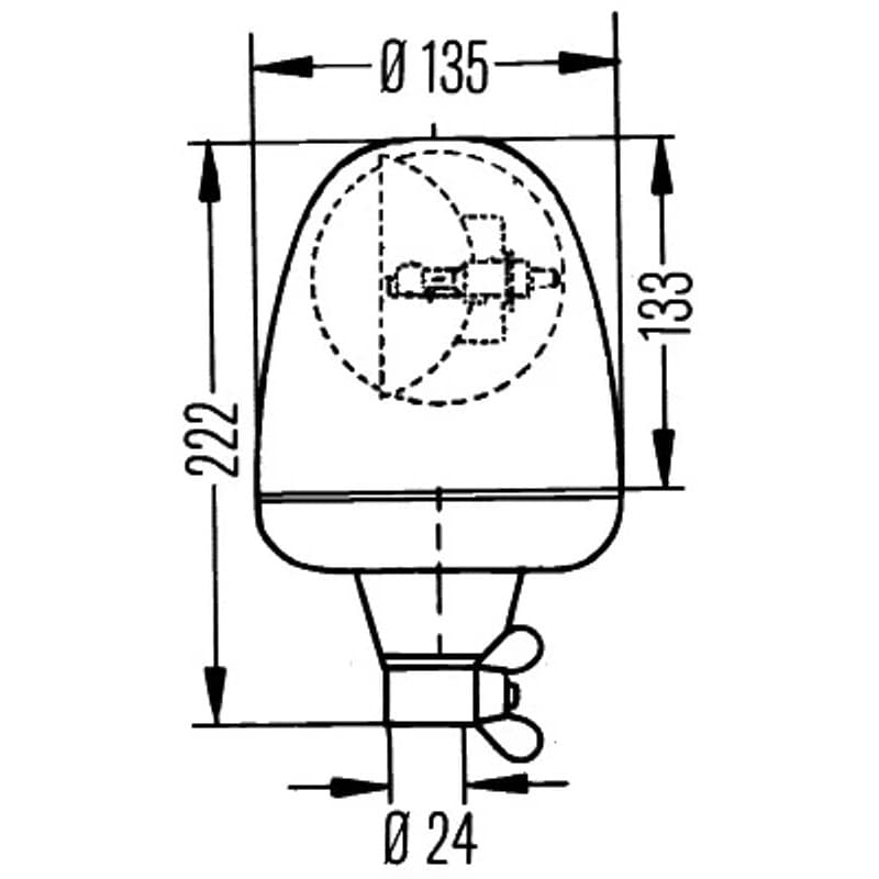 HELLA 2RL 006 846-001 besisukantis švyturėlis