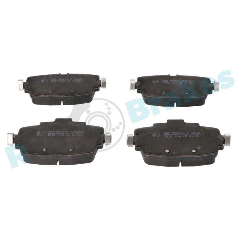 RAPBRAKES stabdžių trinkelių rinkinys, diskinis stabdys R-P1621