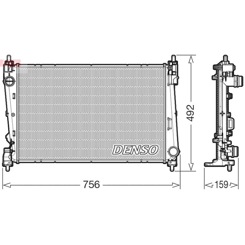 DENSO radiatorius, variklio aušinimas DRM09178