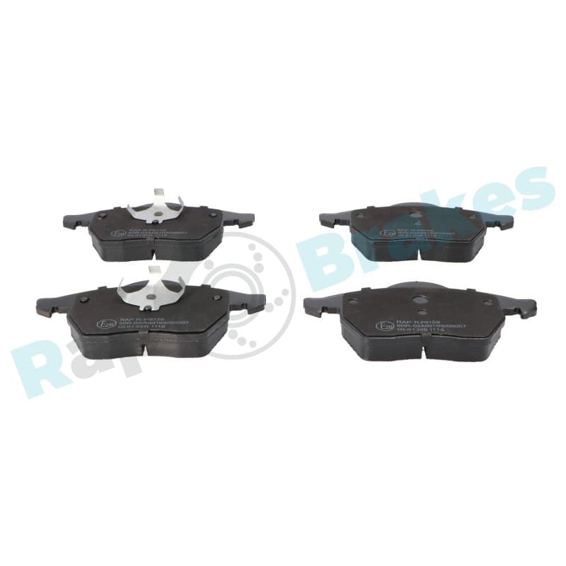 RAPBRAKES stabdžių trinkelių rinkinys, diskinis stabdys R-P0158