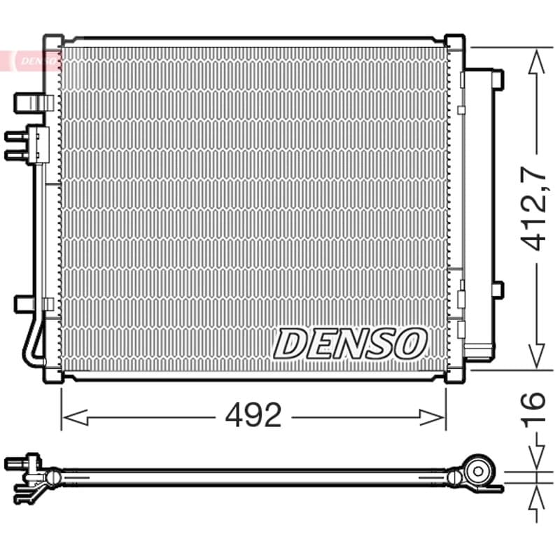 DENSO kondensatorius, oro kondicionierius DCN43015