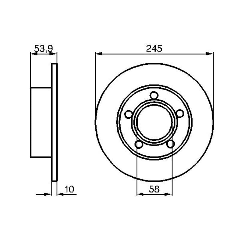 BOSCH 0 986 478 461 stabdžių diskas