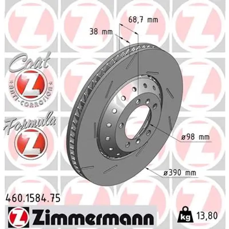 ZIMMERMANN stabdžių diskas 460.1584.75