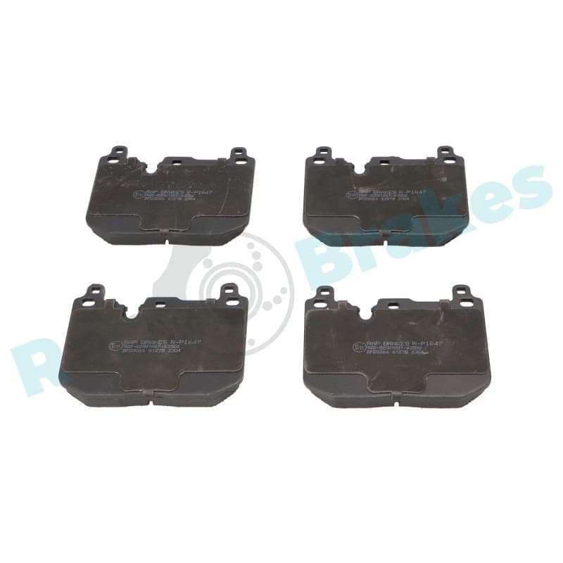 RAPBRAKES stabdžių trinkelių rinkinys, diskinis stabdys R-P1647