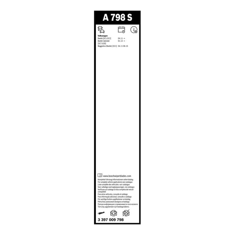 BOSCH 3 397 009 798 valytuvai