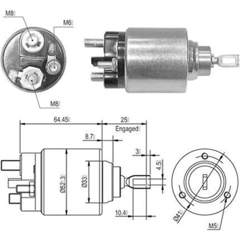 MAGNETIMARELLI solenoidinis jungiklis, starteris 940113050010