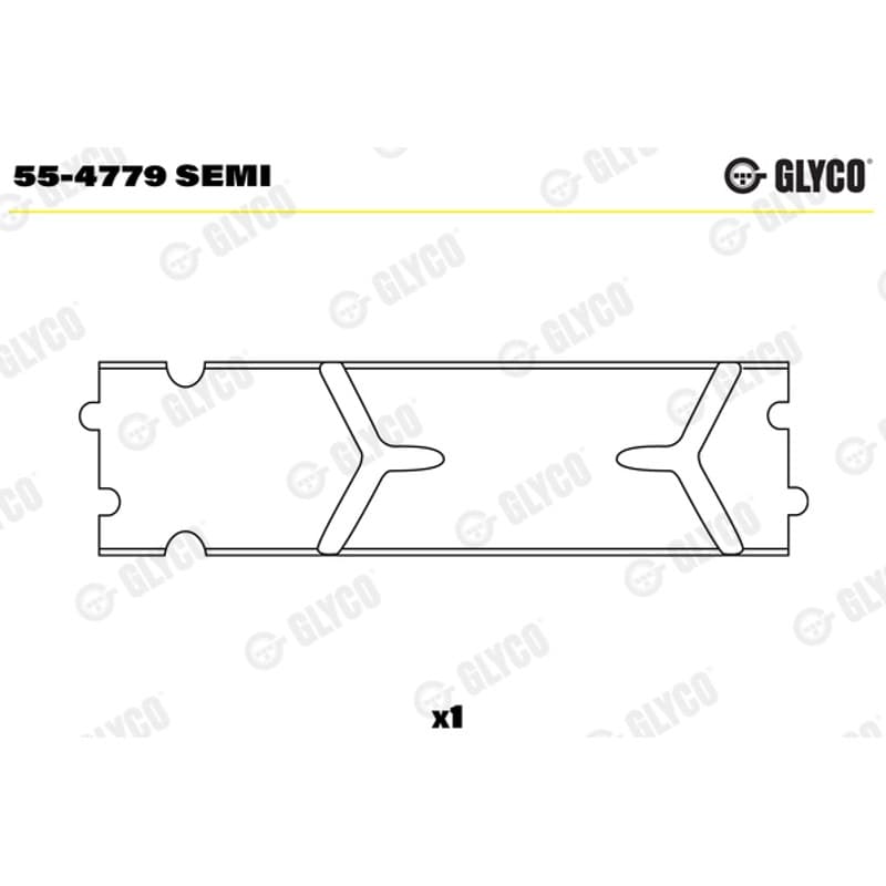 GLYCO įvorės mažu galu, švaistiklis 55-4779 SEMI