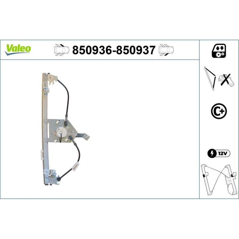 VALEO lango pakėliklis 850936