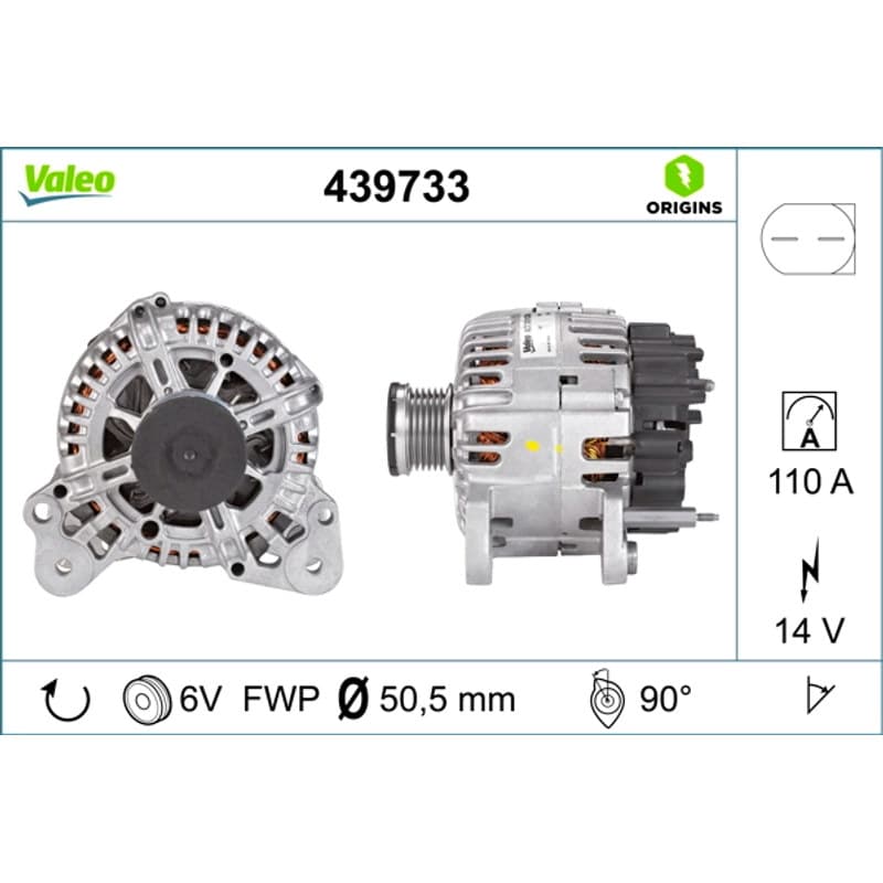 VALEO kintamosios srovės generatorius 439733