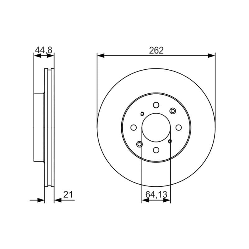 BOSCH 0 986 479 R80 stabdžių diskas