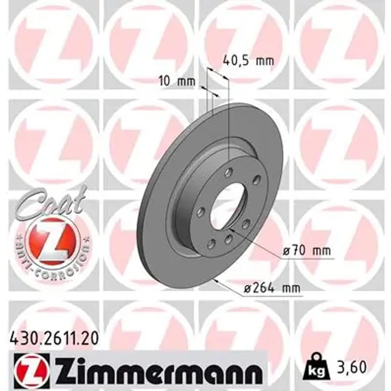 ZIMMERMANN stabdžių diskas 430.2611.20