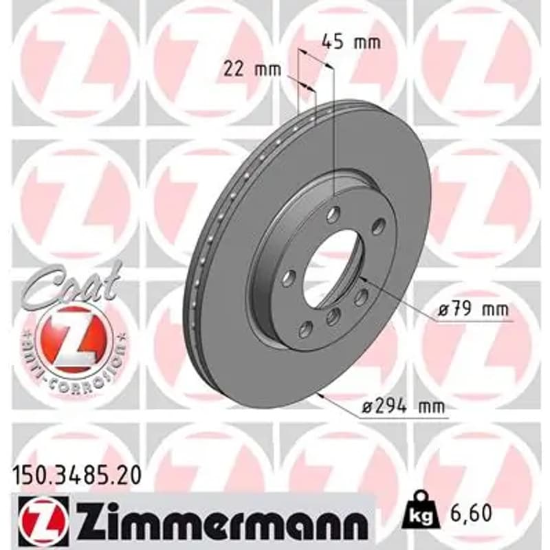 ZIMMERMANN stabdžių diskas 150.3485.20