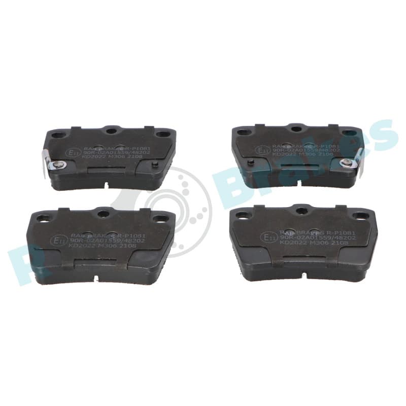 RAPBRAKES R-P1081 stabdžių trinkelių rinkinys, diskinis stabdys