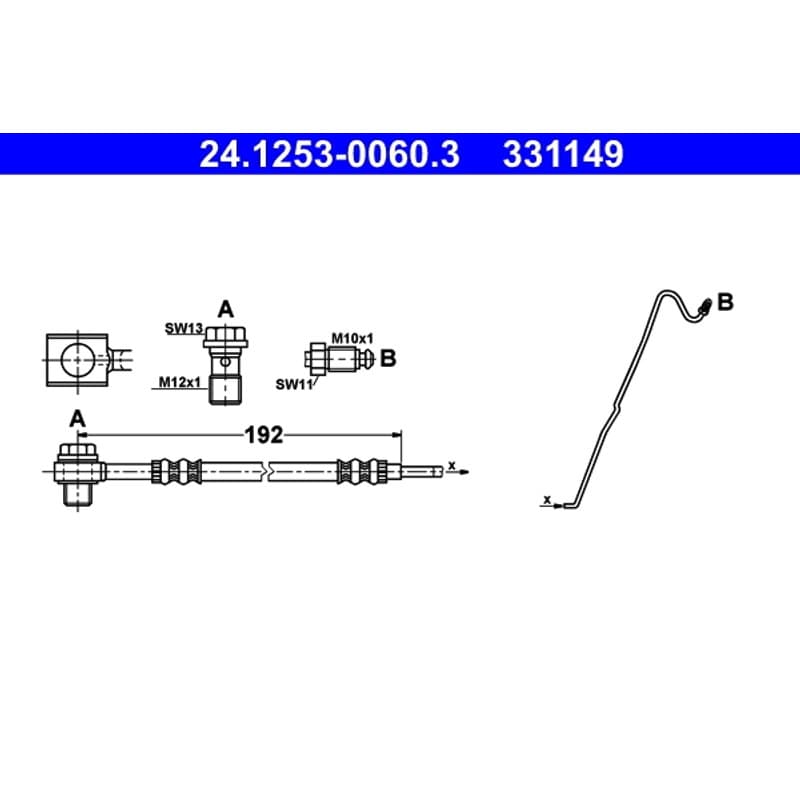 ATE stabdžių žarnelė 24.1253-0060.3