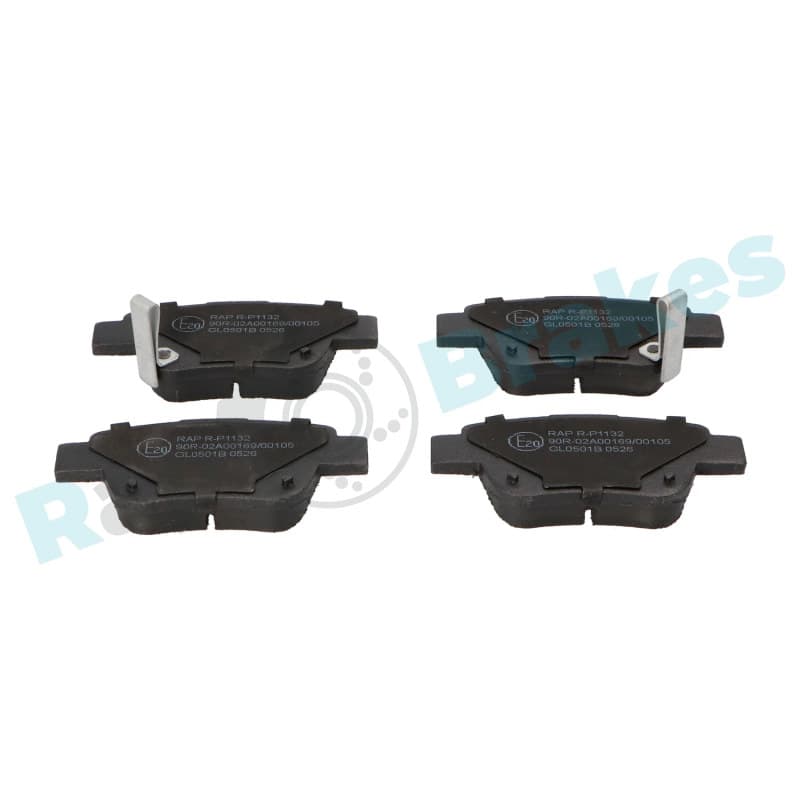 RAPBRAKES stabdžių trinkelių rinkinys, diskinis stabdys R-P1132