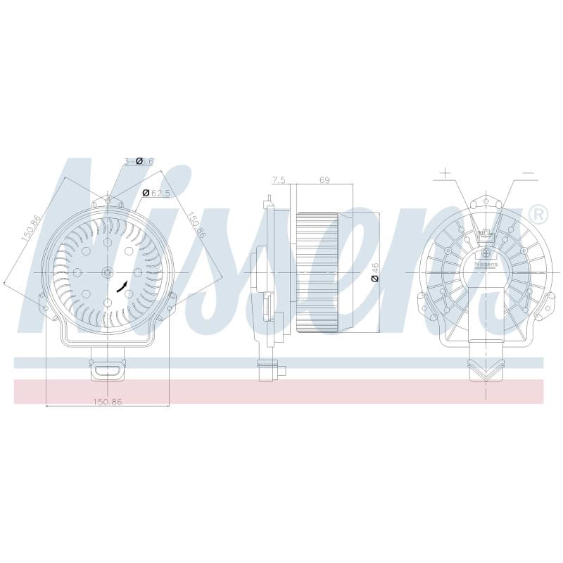 Salono ventiliatorius NISSENS 871019 NISS