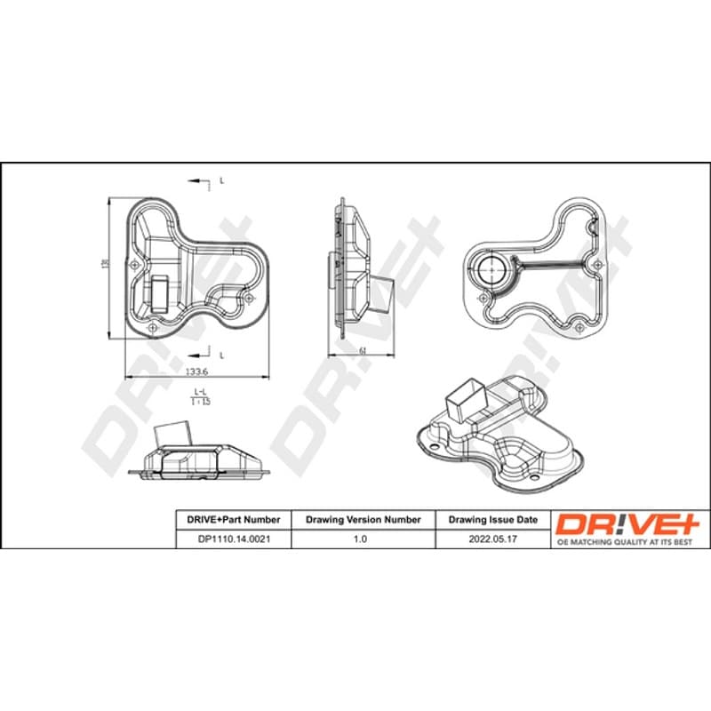 DRVE hidraulinis filtras, automatinė transmisija DP1110.14.0021