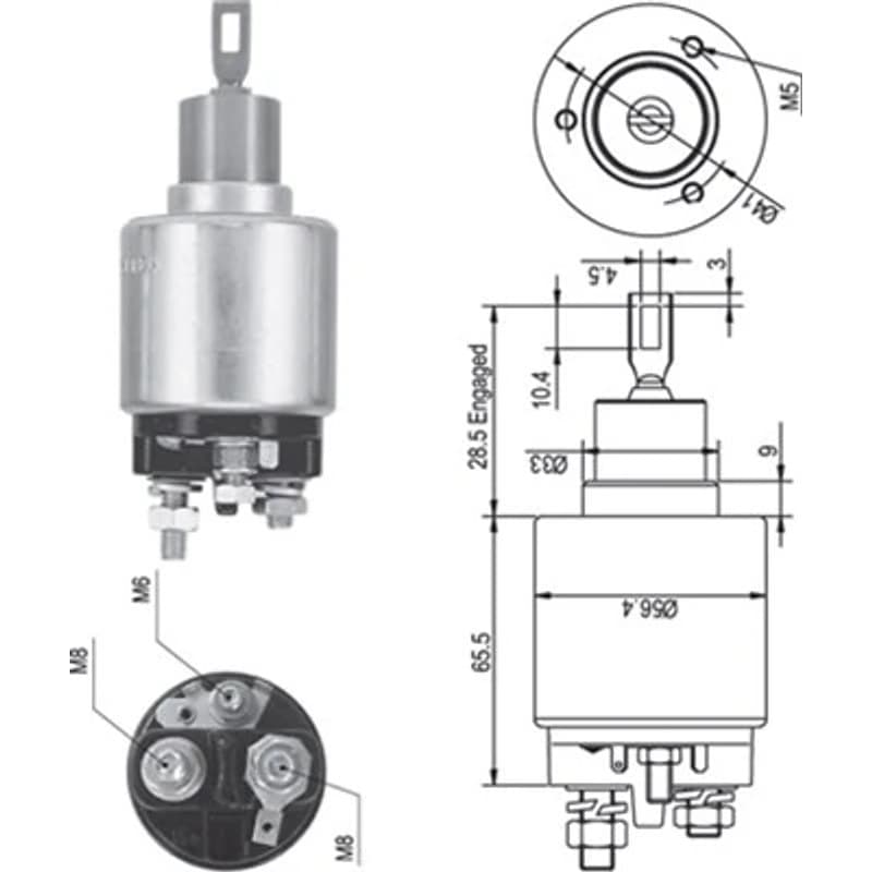 MAGNETIMARELLI solenoidinis jungiklis, starteris 940113050344