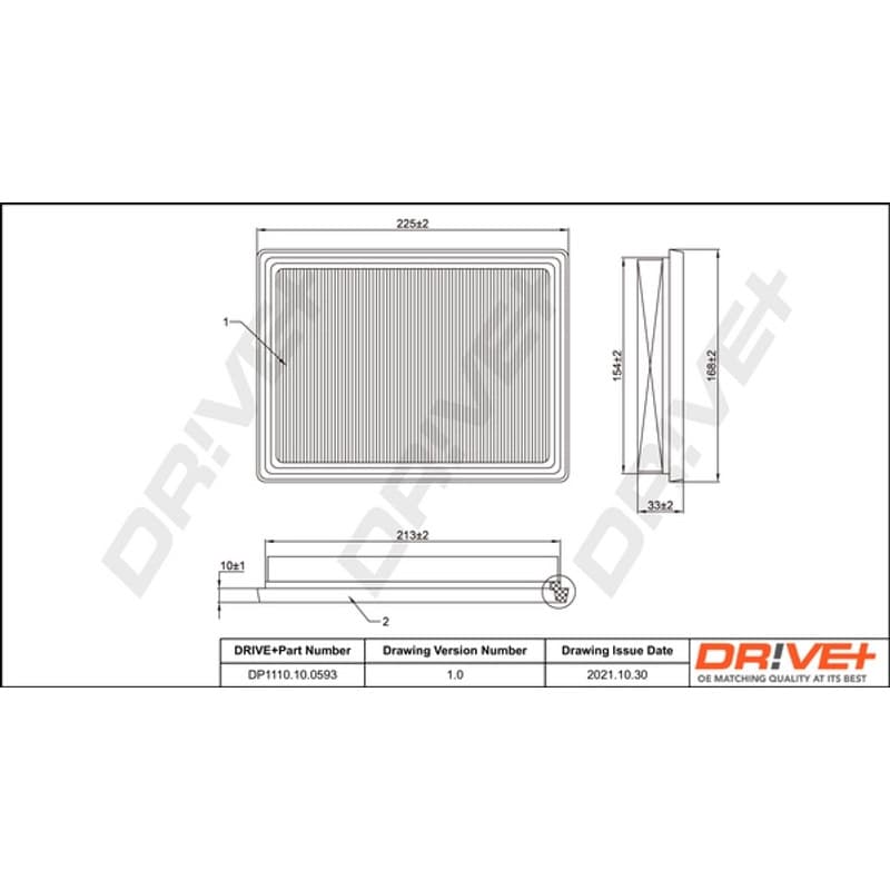 DRVE oro filtras DP1110.10.0593