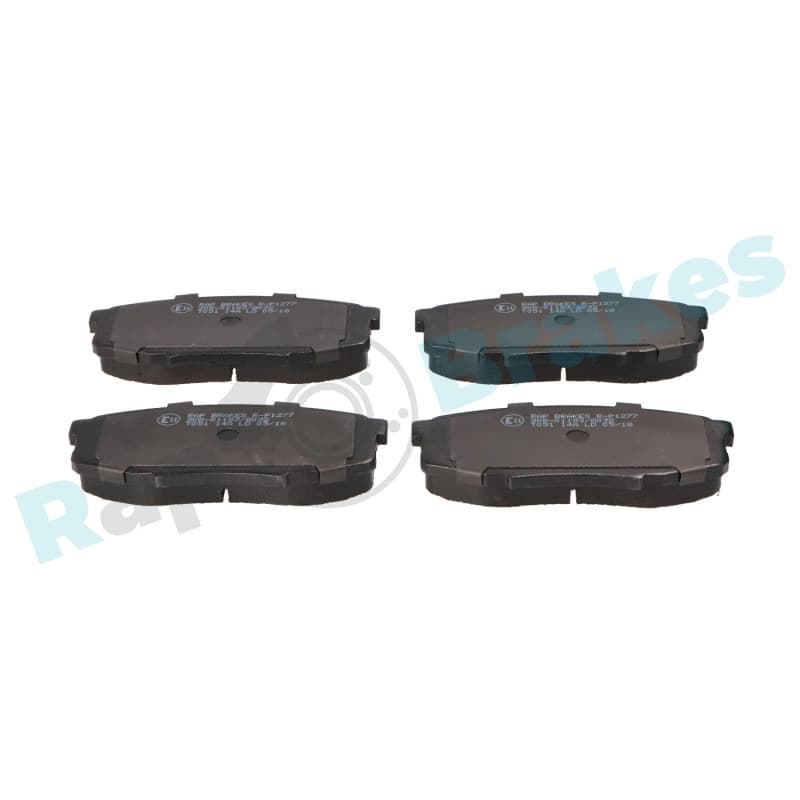 RAPBRAKES stabdžių trinkelių rinkinys, diskinis stabdys R-P1277