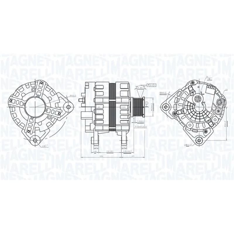 MAGNETIMARELLI kintamosios srovės generatorius 063736095010