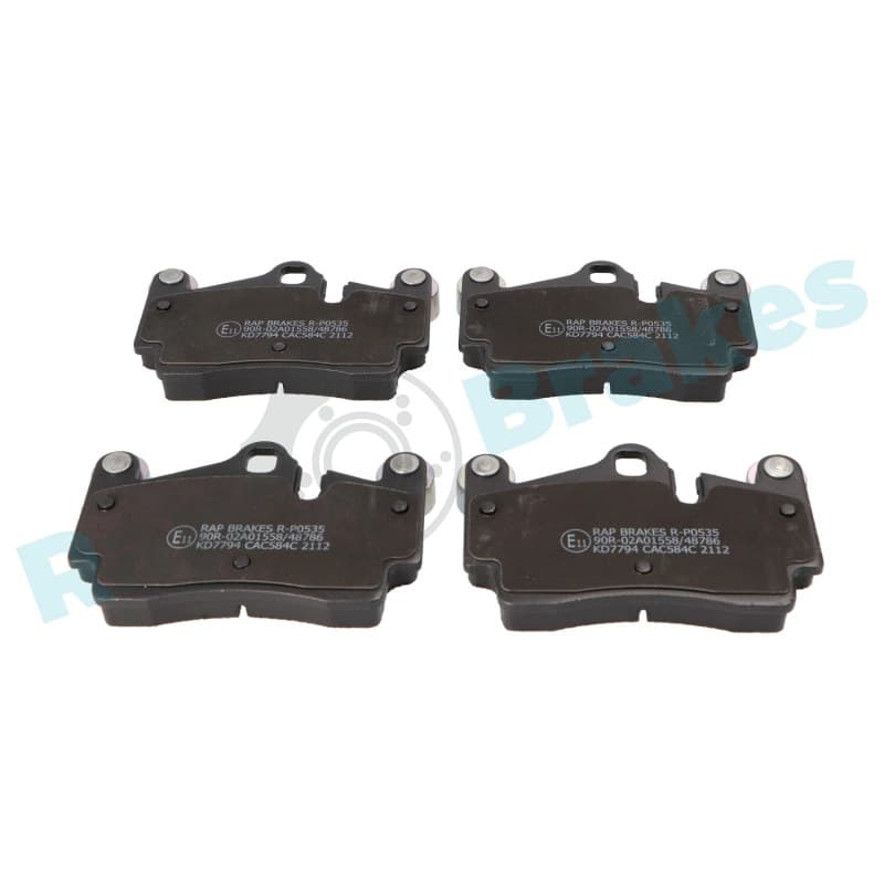 RAPBRAKES stabdžių trinkelių rinkinys, diskinis stabdys R-P0535
