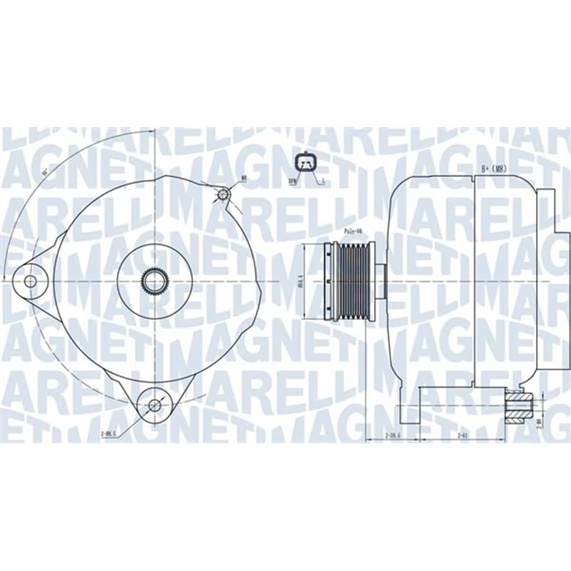 MAGNETIMARELLI kintamosios srovės generatorius 063731876010