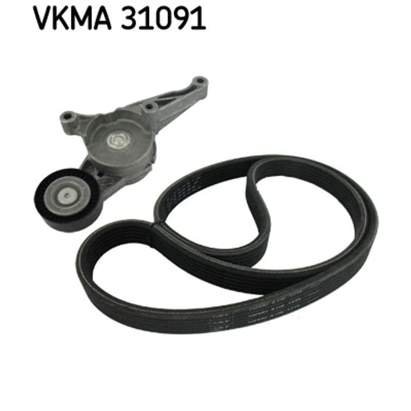 SKF VKMA 31091 V formos rumbuotas diržas, komplektas